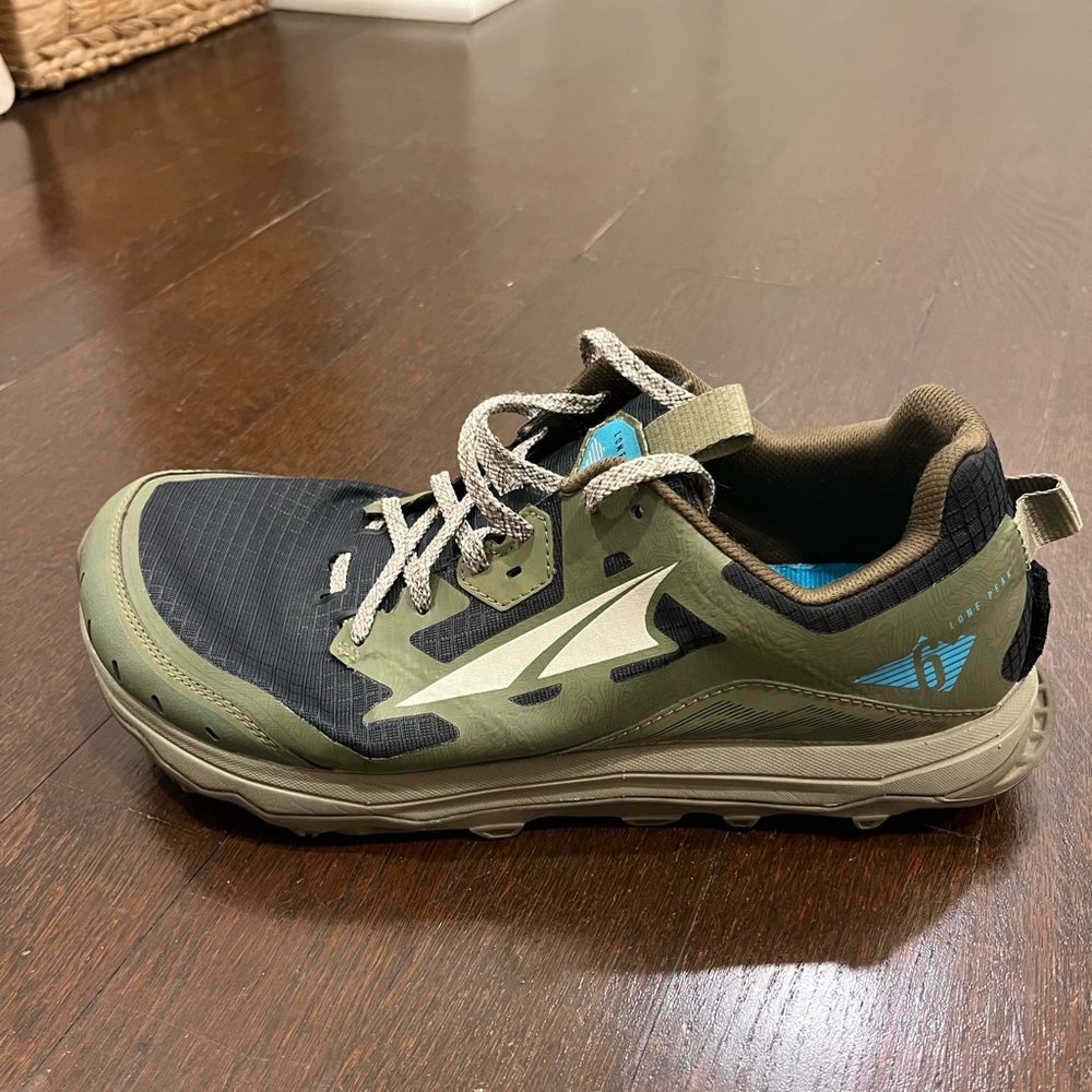 Altra Men's Lone Peak 6 All-Weather Trail Running Shoes - Black and Green